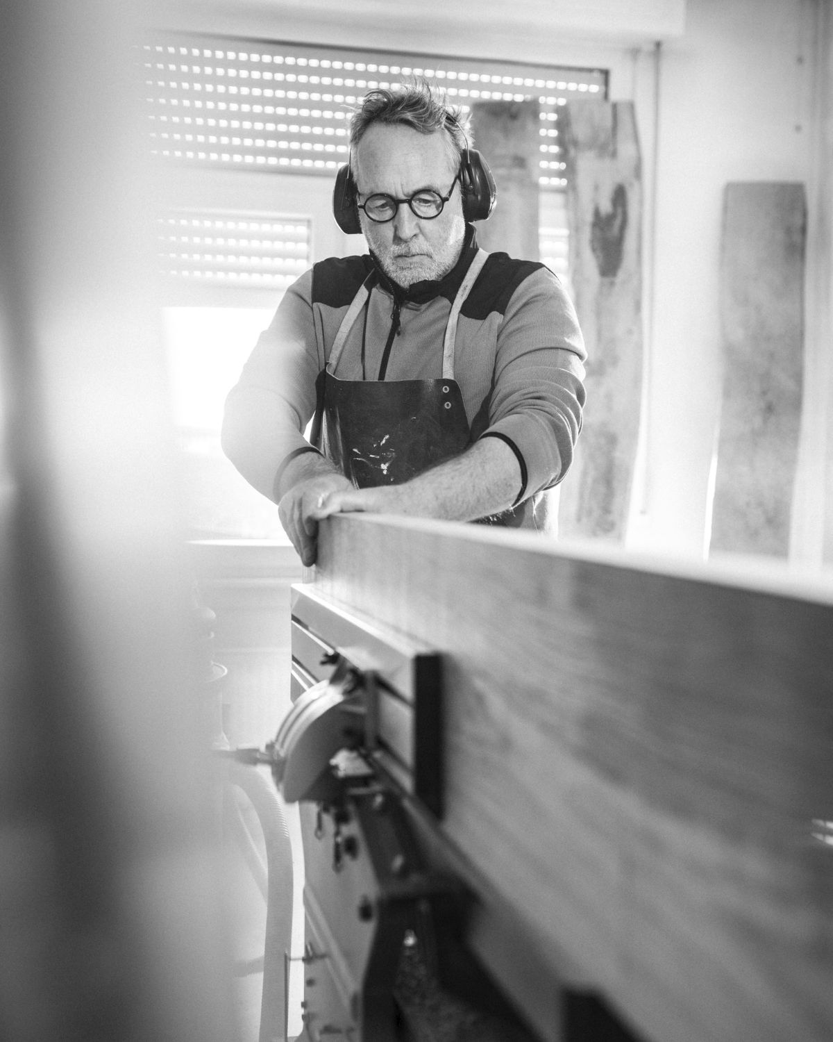 Andreas Koppe bei der Arbeit in der Werkstatt